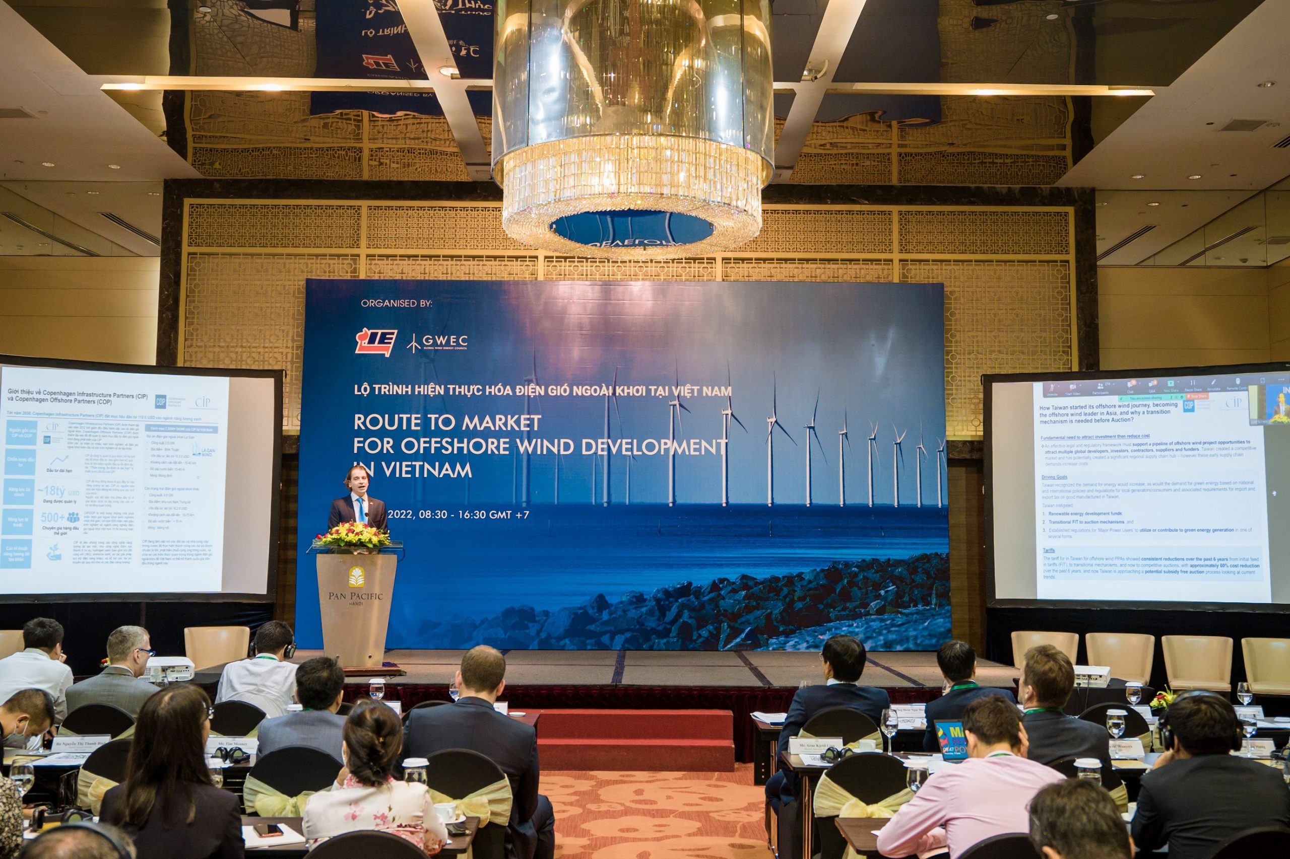 TGĐ dự án điện gió ngoài khơi La Gàn chia sẻ tại hội thảo “Lộ trình hiện thực hóa điện gió ngoài khơi tại Việt Nam”