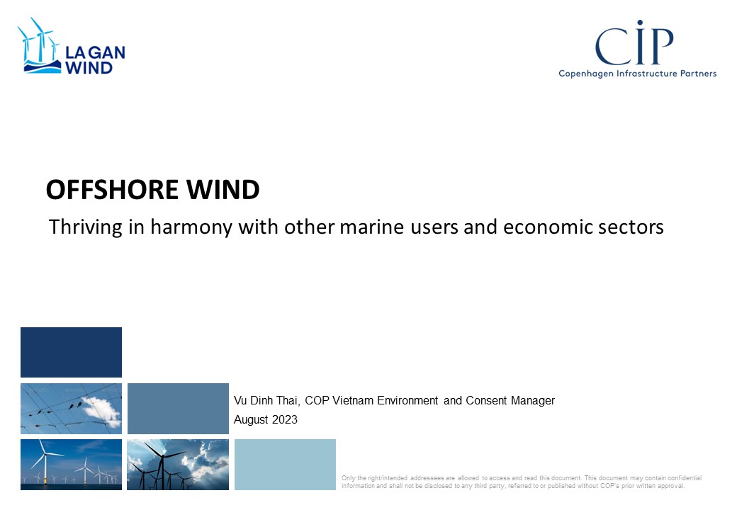 Offshore wind industry thriving in harmony with other marine users and economic sectors