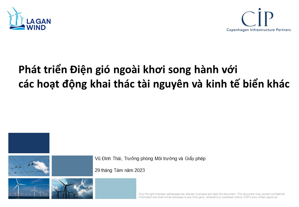 Phát triển điện gió ngoài khơi song hành với các hoạt động khai thác tài nguyên và kinh tế biển khác
